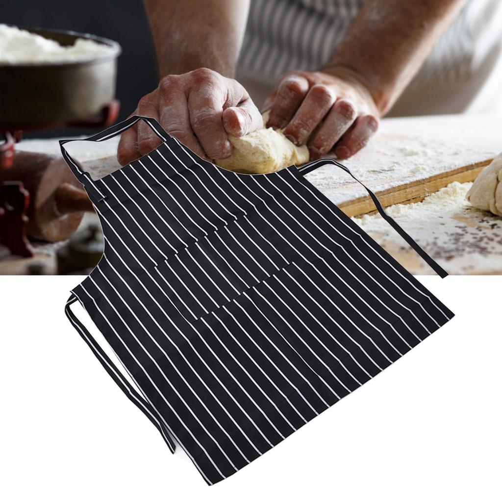 Bib Apron Waterproof   Kitchen Cooking Aprons with Dual Pockets for Kitchens Restaurants Bakers