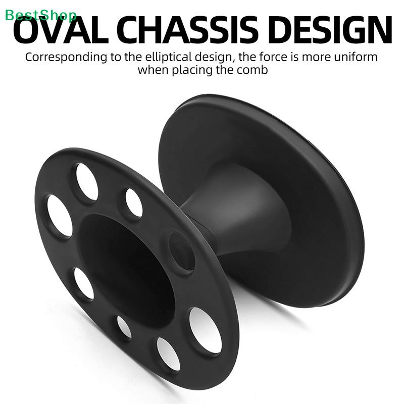 Salon Hair Brush Holder - 8-Hole Round Organizer for Barbershop & Home Styling Tools