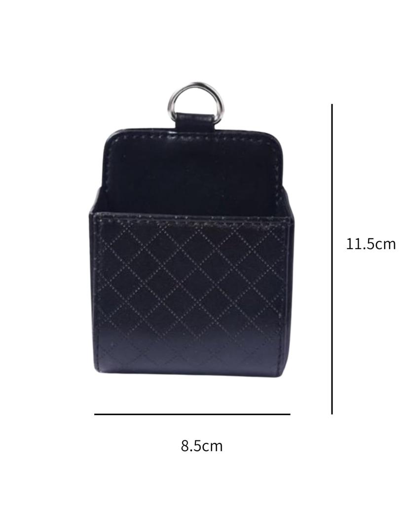 To All Gennie Car Accessories Storage, Car Trinket Organizer, PU Interior Storage Pocket, Small, Car Accessories, Set of 2, Black