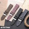Hochwertiges Nylon-Leder-Armband 18mm 20mm 22mm für Seiko Vintage Gewebtes Armband Canvas Universelles Schnellwechsel-Uhrenarmband