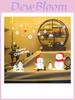 Elegant Merry Christmas Snowflake Curtain Wall Window Stickers For Home And Shop