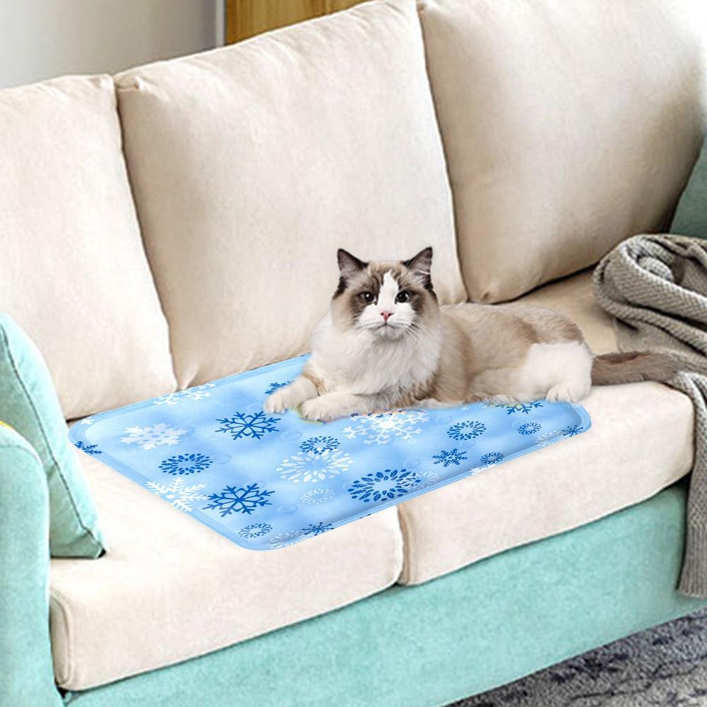 Pet Ice Pad Pet Cooling Mat Dog Cat Sleeping Pad Cool Ice Silk Moisture-proof Mattress Cushion Summer Cold Bed Blanket