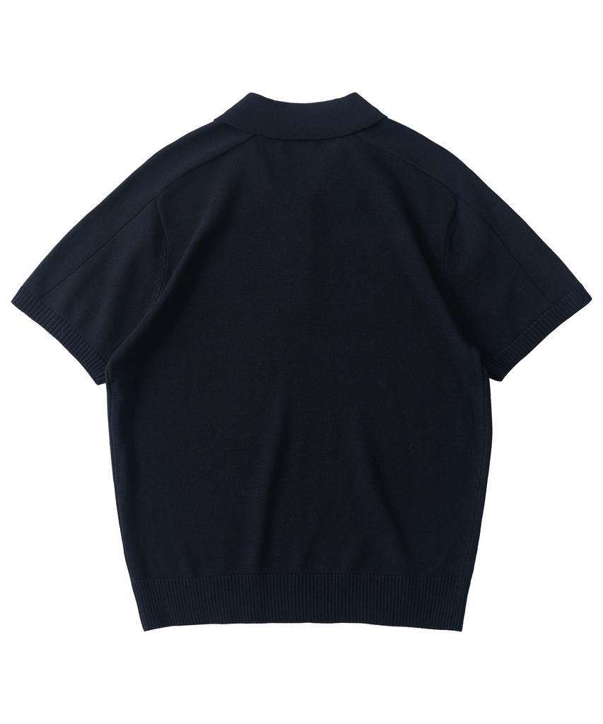 ANALOG MOOD Sepia Drop Short Sleeve Knit (Navy)