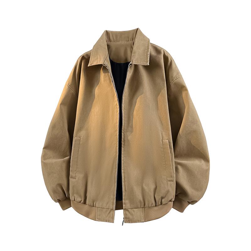 American Style Outdoor Leisure Jacket: Trendy, Versatile, Casual Spring/Autumn Wear for Couples M коричневый