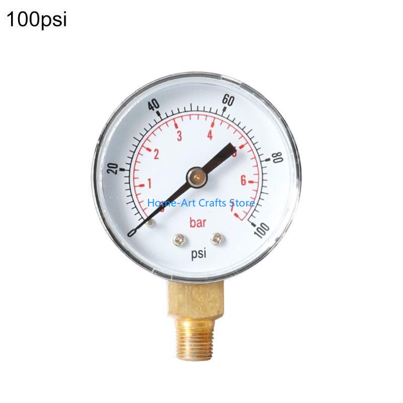 Y3NA Y50 Pressure Gauge 52mm 1/4 BSPT Vertical 15,30,60,100,150,300 PSI Durable