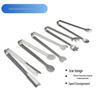 Stainless Steel Multi-functional Small Tongs for Ice, Sugar Cubes, Snacks, and Lemon Slices