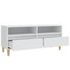Vidaxl Szafka Pod Tv, Biała, 100X34,5X44,5 Cm, Materiał Drewnopochodny