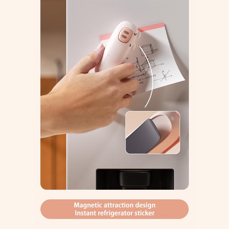 Cute Cartoon Portable Handheld Sealing Machine USB Type-C Rechargeable Mini Heat Sealer for Ziplock Bag