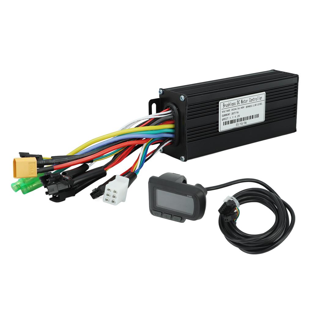 24V 36V 48V 1000W‑1500W 30A 3 Mode Sine Wave Controller LCD Display Kit for Electric Bike Scooter