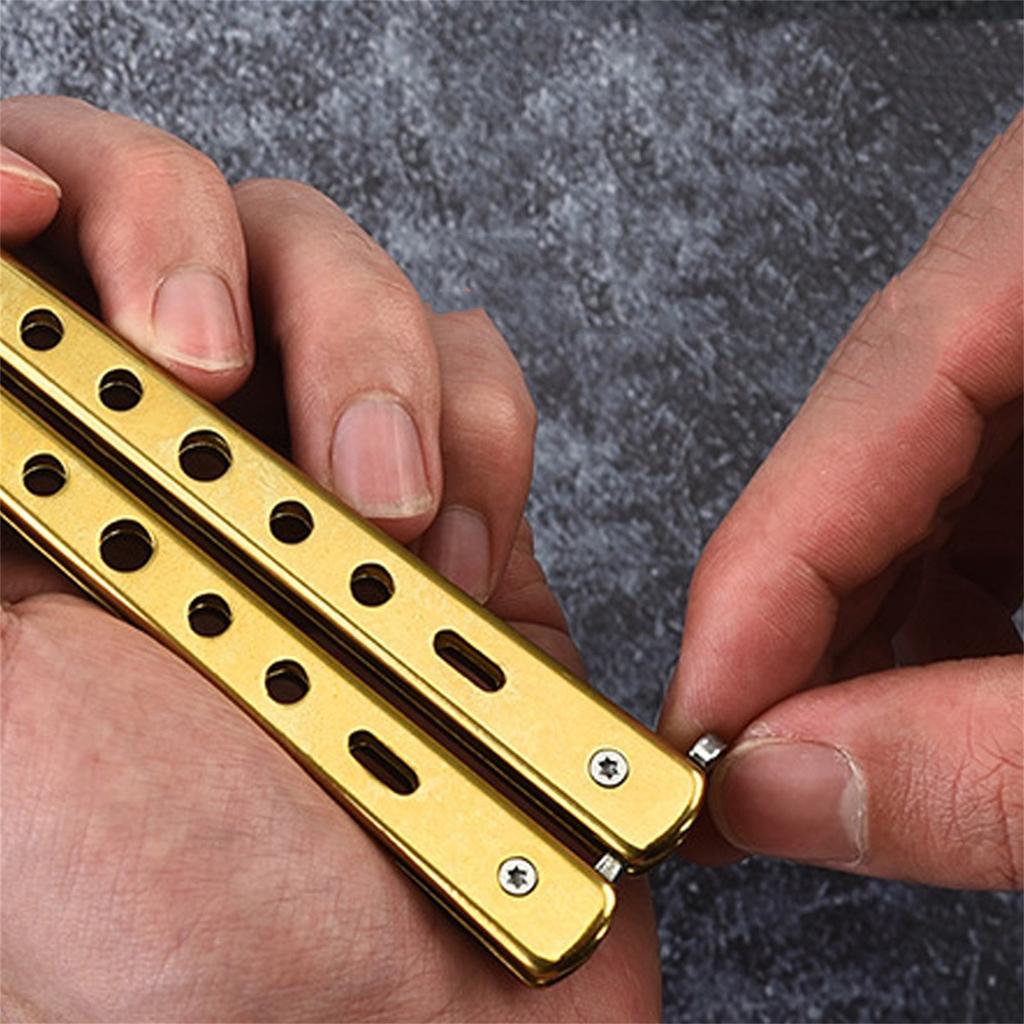 Butterfly Combs Stainless Steel Folding Training Practice Combs Hair Styling Tools For Sport Outdoor Use