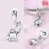 Animal Charms 925 Silver Antelope Tiger Lion Beads Fishbone Dinosaur Pendant Fit Bracelet Woman Fashion Jewelry Exquisite Gifts