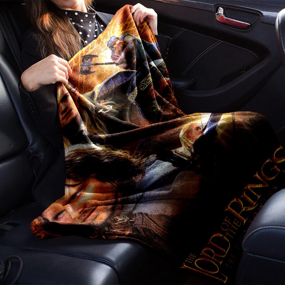 The Lord of the Rings Theme Printed Blanket - Perfect for Couch, Bed, Travel & Outdoor Use | Machine Washable, Cozy & Durable.