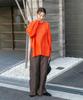 ITEMS \ URBAN RESEARCH Women's Side Slit Knit Pullover (ITA7-22A021) Orange, Free Size