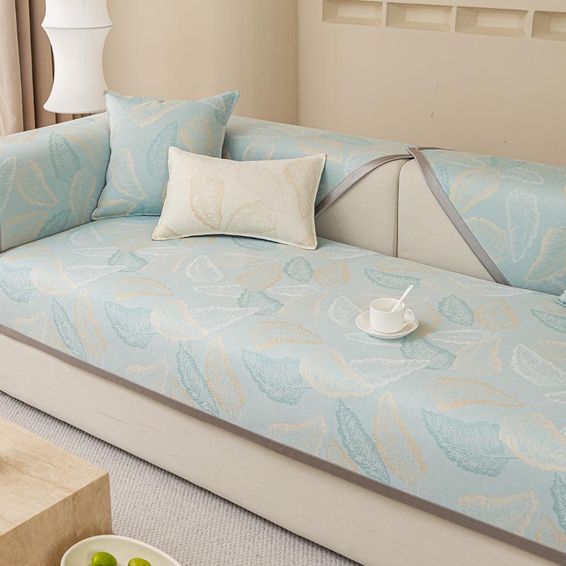 

Подушка для дивана из ледяного шелка Летняя летняя ковриковая подушка Летний нескользящий моющийся чехол для дивана Полотенце 70*70cm