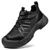 Comfortable Men's Hiking Shoes Casual Sneakers Daily Walking Travel Shoes Fashionable Treking Footwear Lightweight Mesh Shoes
