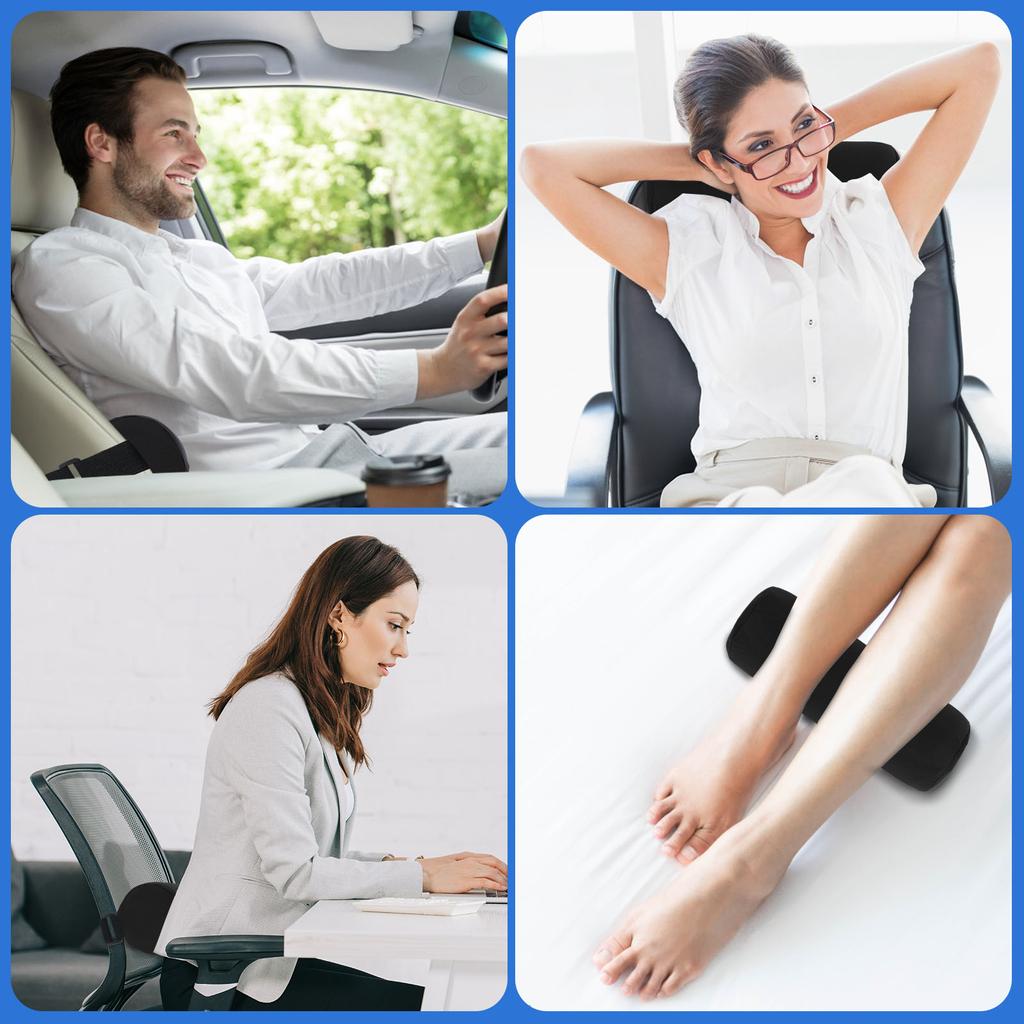 Car Seat Oil Cylinder Lumbar Roll Pillow Office Chair Lumbar Protector Back Lumbar Fatigue Relief Rolling Lumbar Support