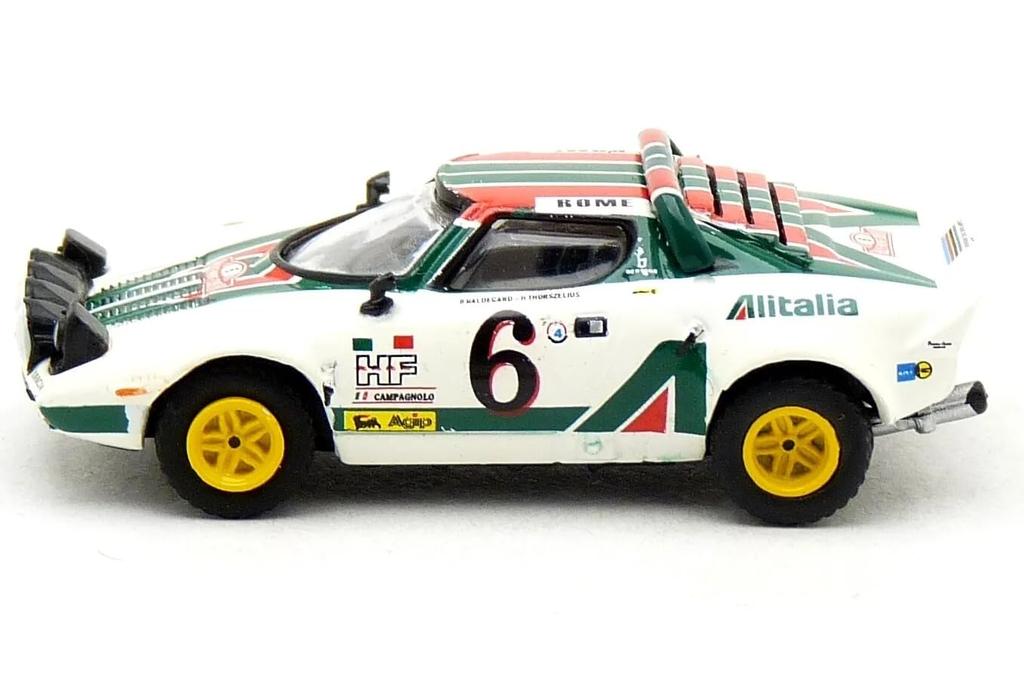 Brekina Scale Lancia Stratos HF Alitalia 1976 BREKINA Lancia Stratos HF Alitalia Diecast Car HO Scale 1/87 #6