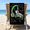 Ultra-Soft Beach Towel with Game Controller Theme,Ideal for Pool - Camping, Diving - Perfect Travel Essential, Vibrant Beach Towel.