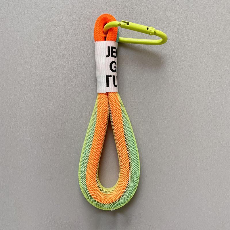 

Креативный радужный плетеный шнурок-брелок для подвески на рюкзак, аксессуар, подвесной шнур, украшение