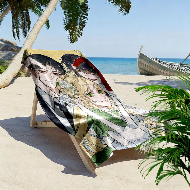 Lord of Mysteries Print Beach Towel, Large Soft Quick Dry Towel for Beach Camping Swimming