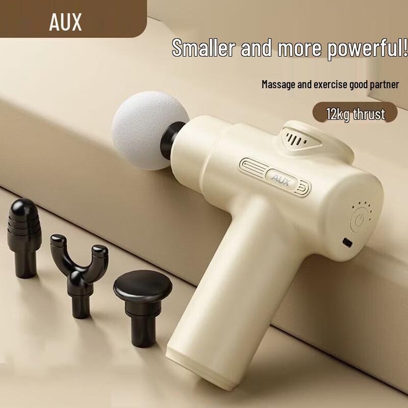 AUX Dual-Head Deep Tissue Percussion Massager CN plug (adapter included)