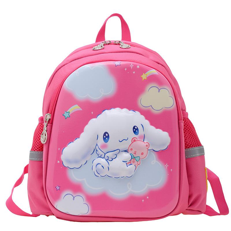Kindergarten Primary School Students Schoolbag Cute Fun Cartoon Foreign Style Contrasting Color Children'S Backpack Anti-Lost Children'S Bag