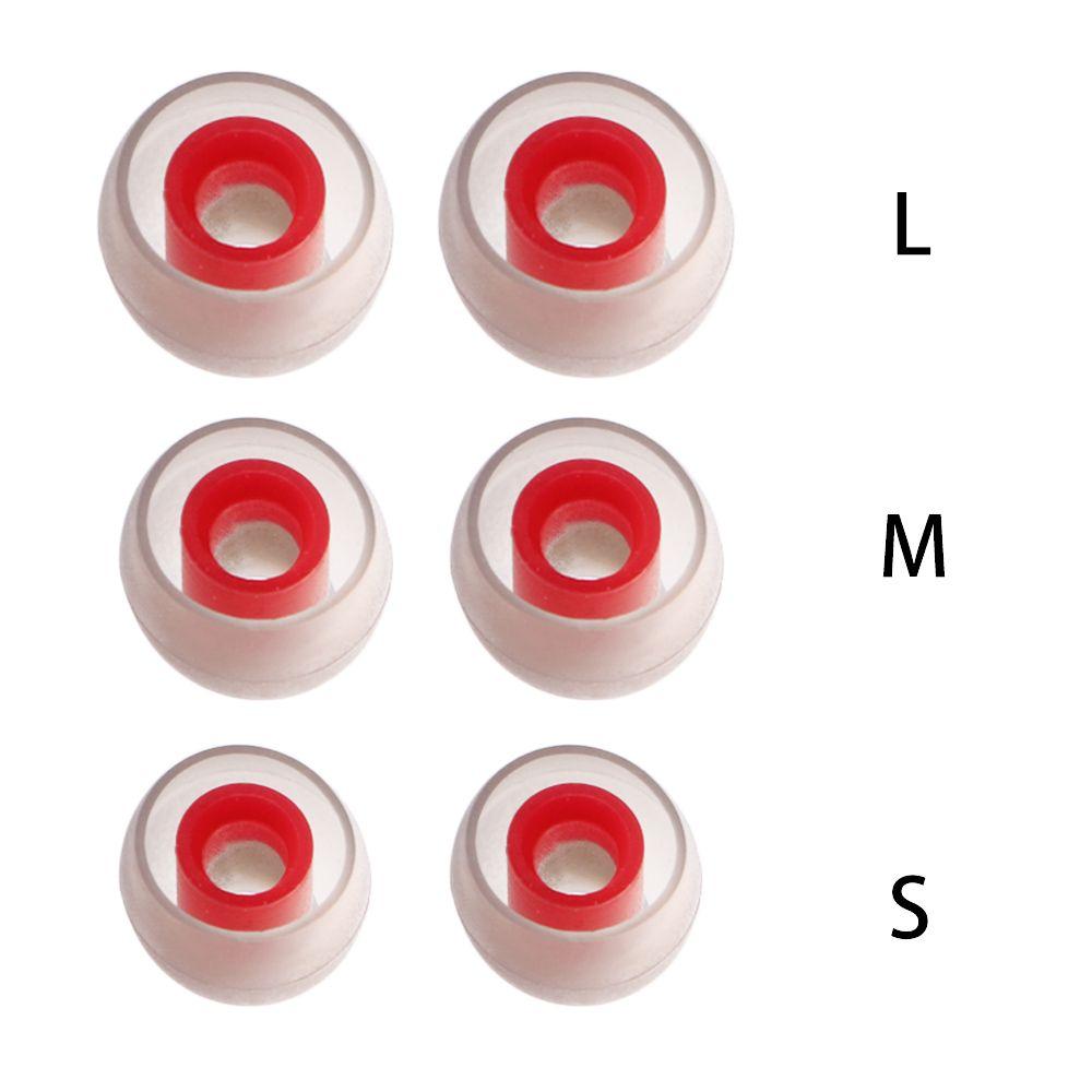 Lightweight 6Pairs Dual Color Silicone Headphone Earbuds Caps Ear Pads Eartip Cover Eartips