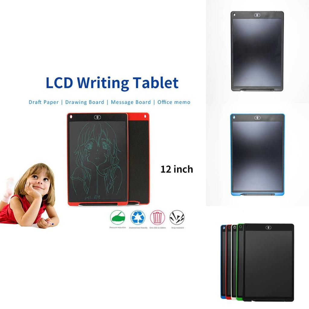 Premium 12" Electronic Digital Lcd Writing Pad Tablet For Creative Drawing And Note Taking
