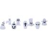 8pcs Glowing In Dark Mini Ghost Ornaments Halloween Pumpkin Ghost Decor  Micro Landscape Decorations