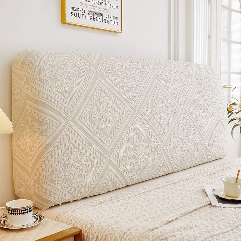 Solid-color Elastic Headboard Cover All-inclusive Headboard Cover Bedroom Dust-proof Cover Backrest Protection Sleeve