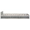 Bed Frame with Drawer Concrete Grey 90 x 190 cm Engineered Wood