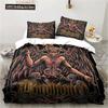 3D Print Satanic Bedding Demon Twin Bedding Hell Death Set Comforter Bed Duvet Cover Double King Home Textile Quilt Cover