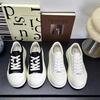 Leather Thick-soled Heightening Little White Shoes Women's Spring 2025 New Big-headed Bread Shoes Versatile Lace-up Casual Board Shoes