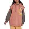 Adidas Sweatshirts Unisex Pink Hooded Moderate Cardigan IB5903