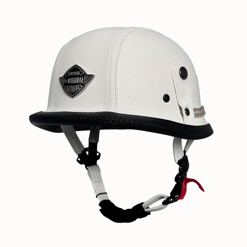 Vintage leather WWII style soldier helmet retro half helmet all seasons unisex bicycle cruiser electric scooter helmet JYT-108