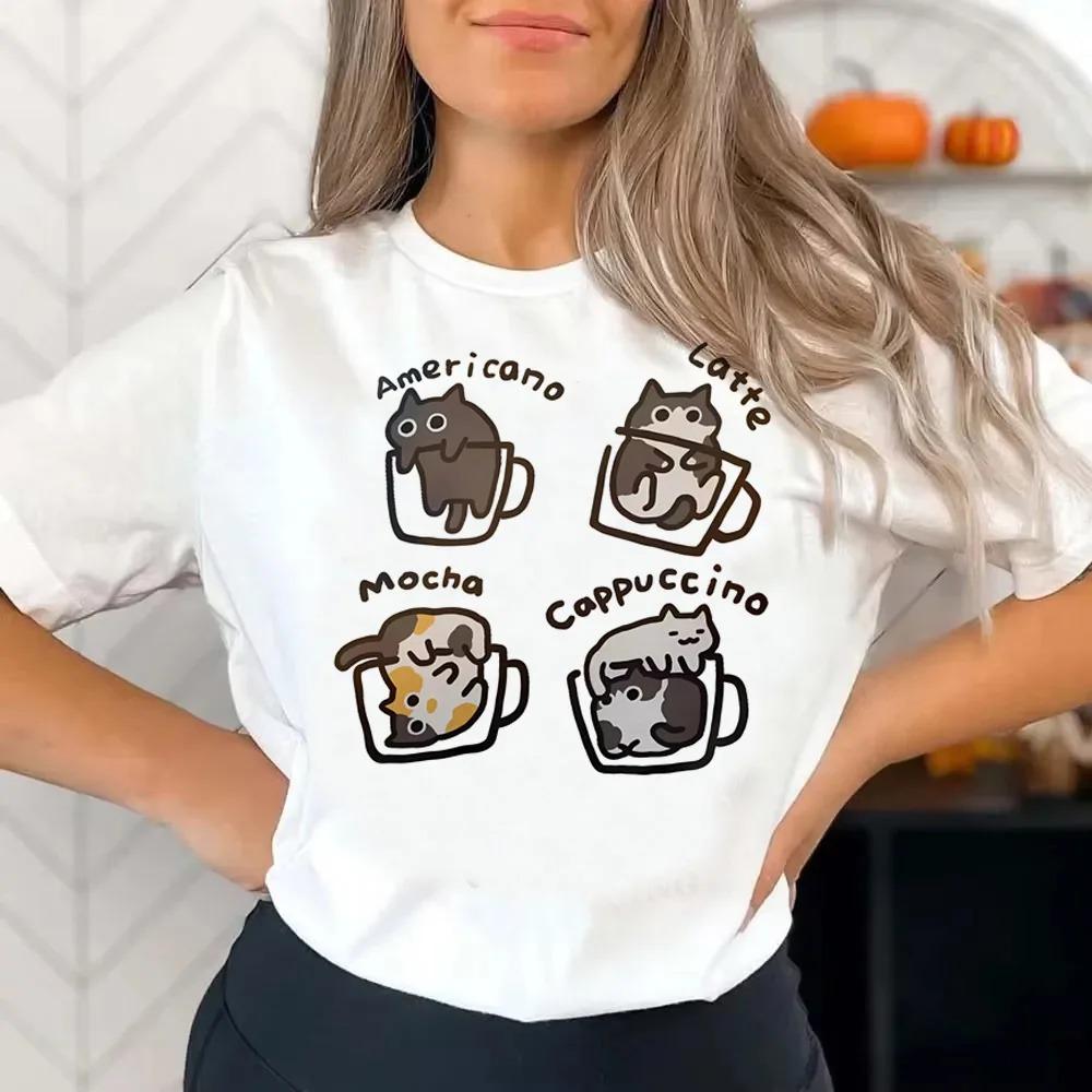 What Cat Ice Is Funny Fun Cat T Shirt Summer Pure Loose Gray Short Sleeved T-shirt Men Women Tees Couple Tops