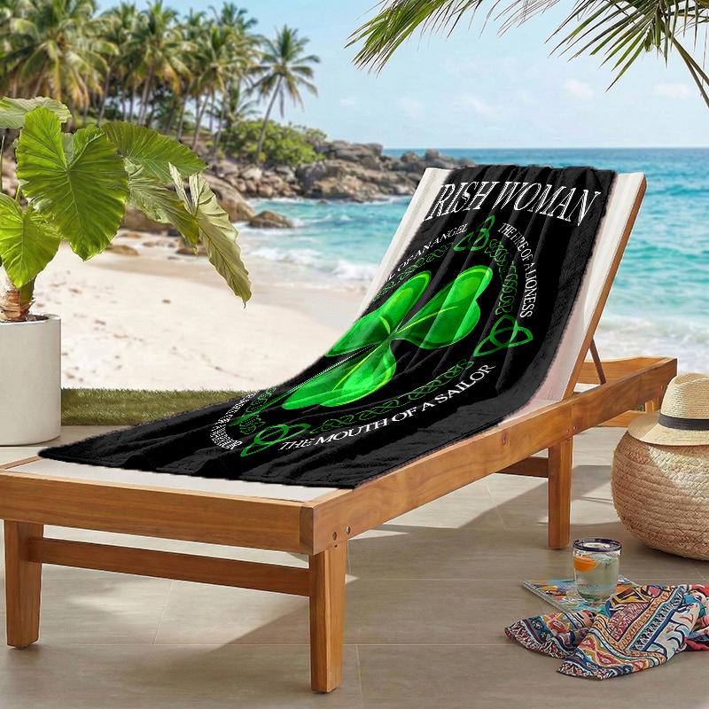 Irish Fashion Beach Towel: Ideal for Summer Adventures Soft, absorbent and quick drying suitable for swimming and bathing