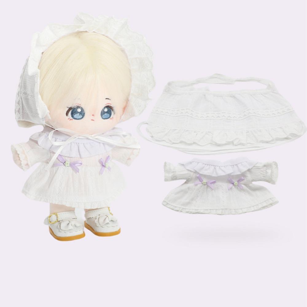 Lace 20cm Cotton Doll Clothes Bow Skirt Plush Doll Clothes Cotton Doll's Clothes  Doll Accessories