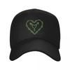 Trans Symbol Heart GREEN Baseball Cap Fashion Beach Christmas Hat Beach Hat Custom Hat Man Womens