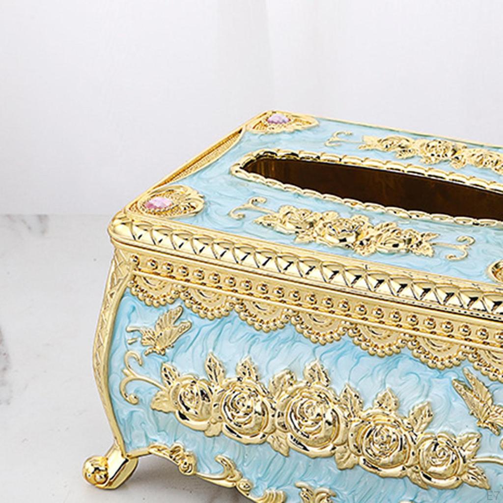 Acrylic Tissue Decor Elegant Design Luxury Napkin Organizer for Kitchen Bathroom Office Living Room