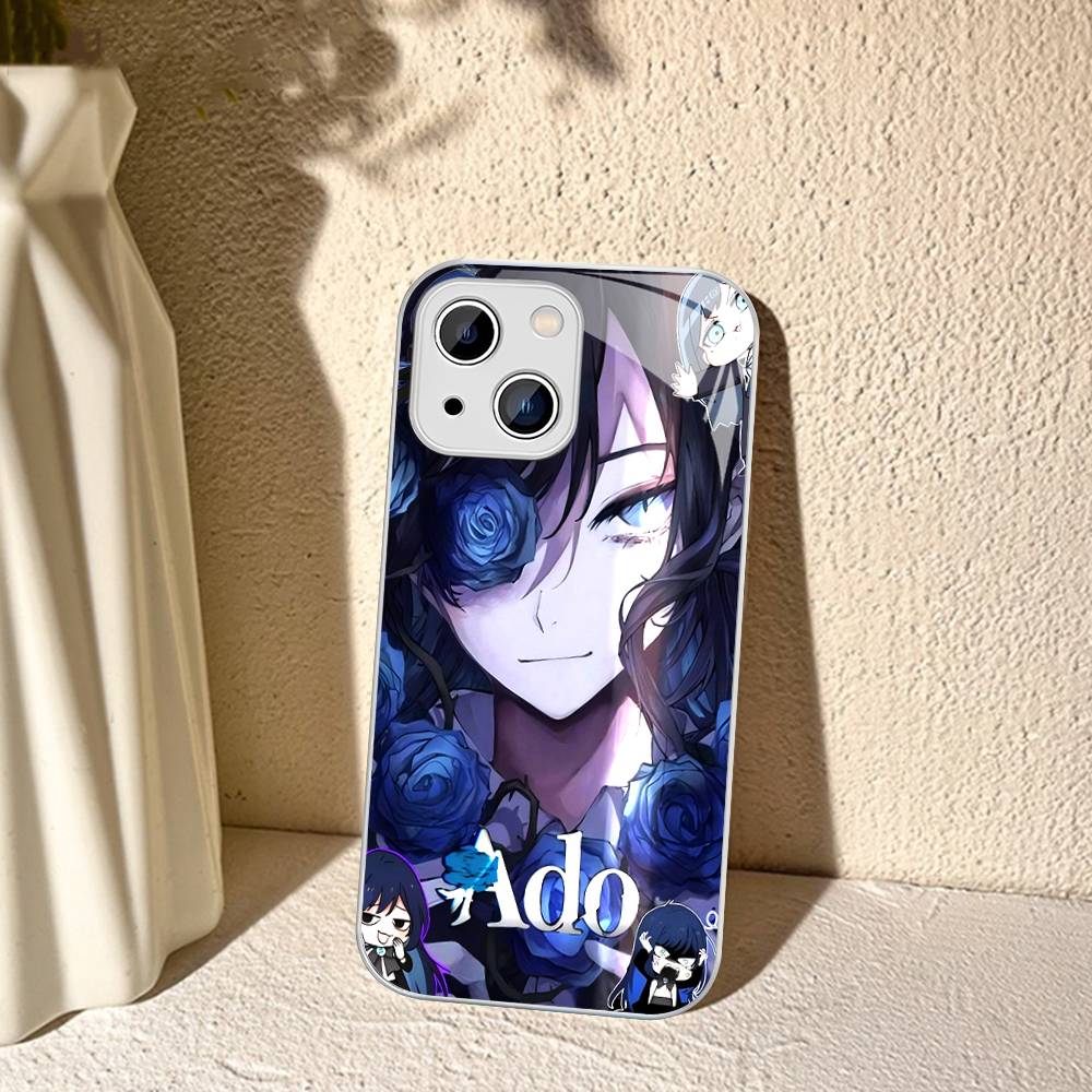 Cartoon Ado Kyogen X Uta For IPhone 14 13 12 Mini 11 Pro XS Max X XR 14 Plus Tempered Glass Cover
