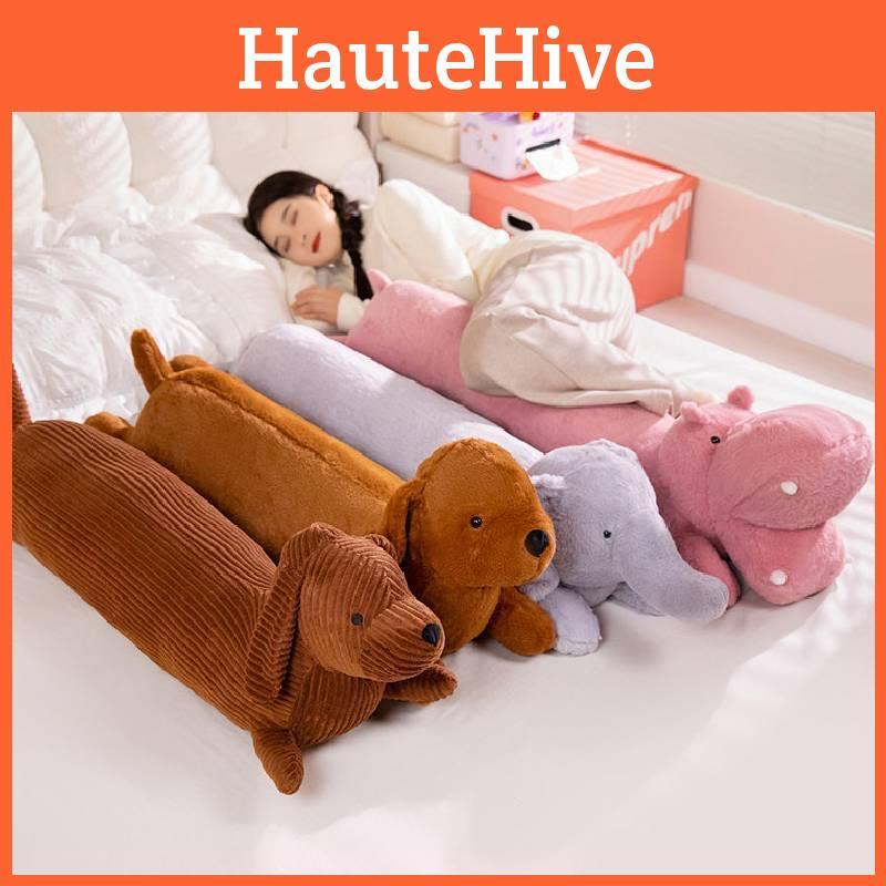 Elephant Hippo Dog Plush Toy Cartoon Stuffed Doll Decoration Throw Pillow Gift