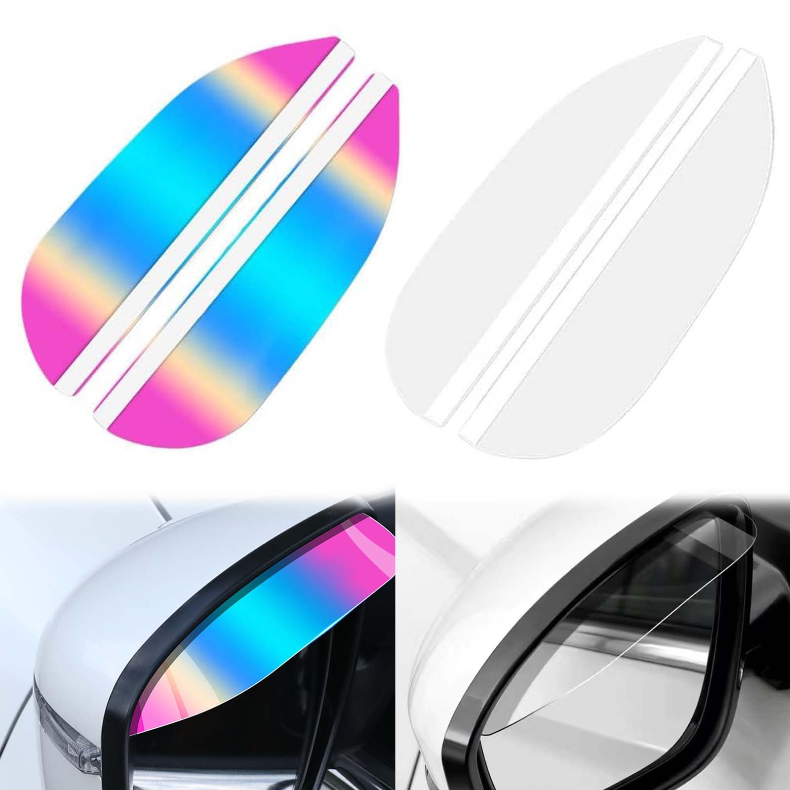 

Door Mirror Visor, General Purpose Side Mirror Visor, 4PCs, 2 18mm x 4.8mm x 0.1mm