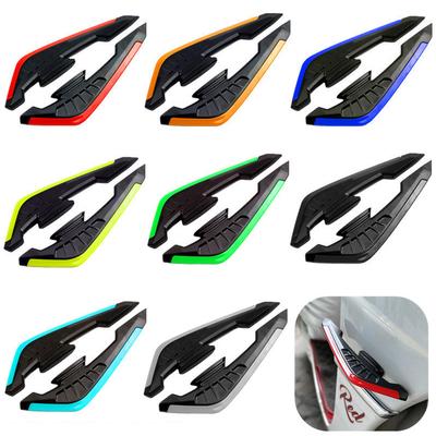 2 stuks motorfiets voorspoiler winglets aerodynamische wingset vaste wind wing met klevende decoratie sticker #469887