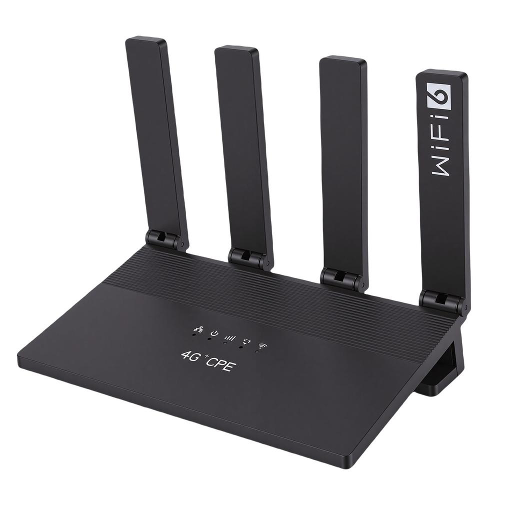 4G LTE WiFi 6 Router 300Mbps Type C CPE Wireless Router Mobile Hotspot with 4 Antenna SIM Card Slot for Europe Asia
