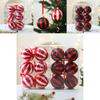 Christmas Tree Ornaments Set With Red And Green Woven Balls For Holiday Decor