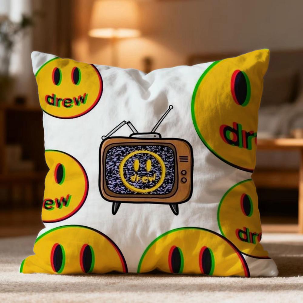 Hot D-DDrew House Cushion Cover Soft Washable Pillow Case Multi-Scene for Couch Bed Travel Office Use