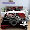 Satan Symbol Pattern Bedding,Quilt Set Quilt Cover Pillowcase Home Birthday Gift (1 * duvet cover + 2 * pillowcase, without core)
