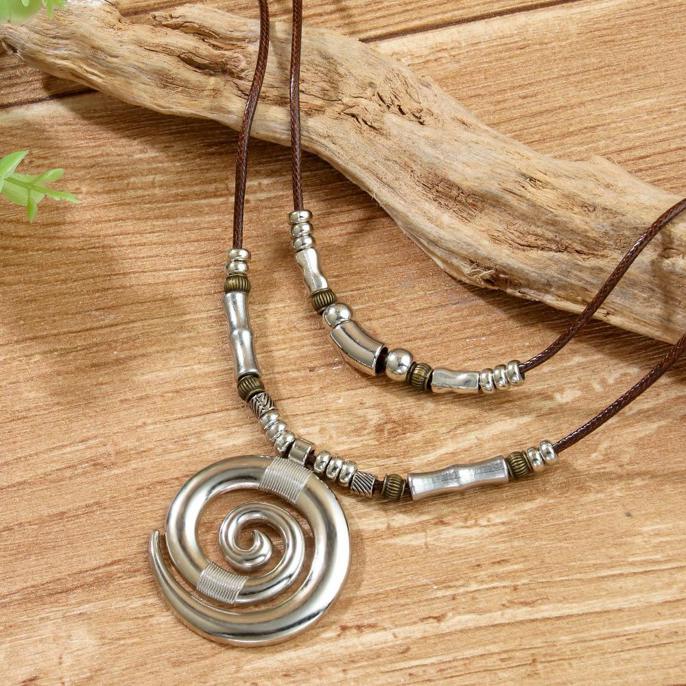 Vortex Totem Retro Bohemian Women's Necklace Pendant KTJ