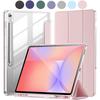 case For Samsung galaxy Tab S10 Lite SM-X400/X406B/S10 FE/S10/S9 FE/S9, Crystal Clear Case with Pencil Slot, Auto Sleep Wake